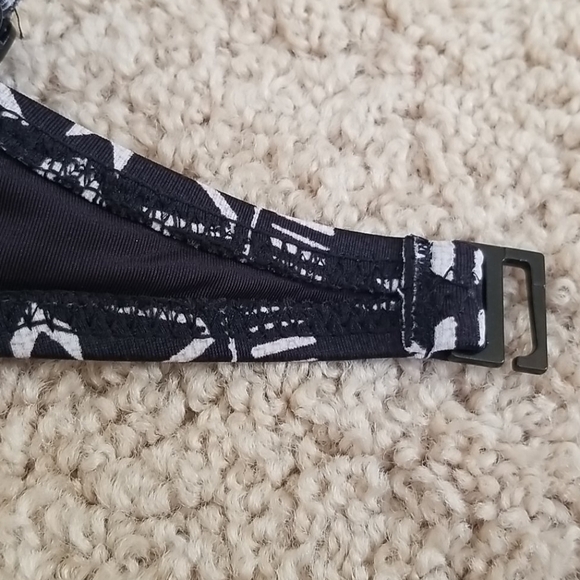 NWT! Volcom Size S Black Multi Color Bikini Top - Picture 5 of 6